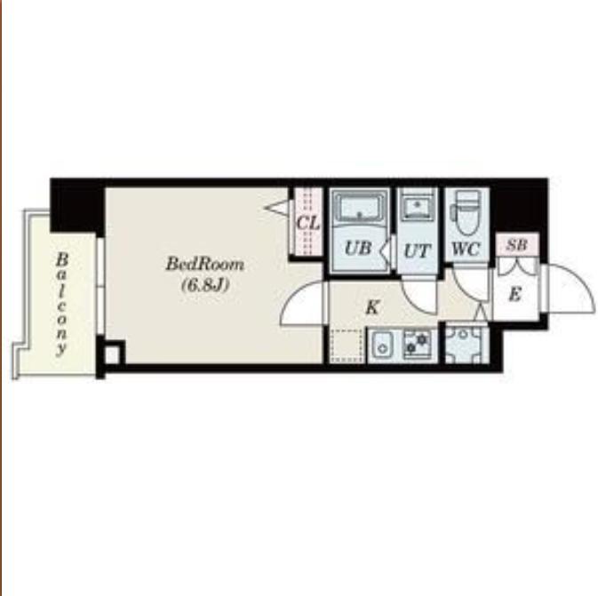 S-RESIDENCE天満GRACIS(1K/5階)の間取り写真