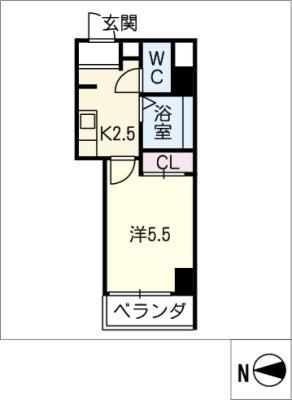 SOPHISSAKURAYAMA(1K/6階)の間取り写真