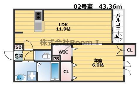 アヴェイル淡路・旭化成ヘーベルメゾンHEBEL HAUS(1LDK/3階)の間取り写真