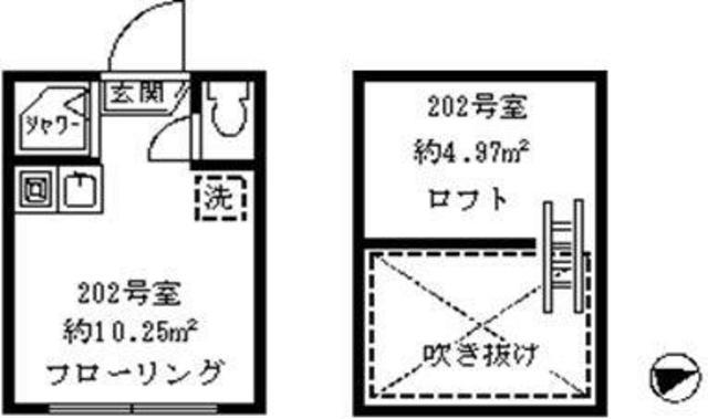 ソフィアポイント(ワンルーム/2階)の間取り写真