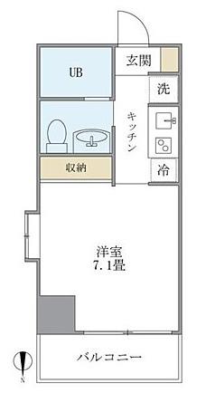 KDXレジデンス御徒町(1K/5階)の間取り写真