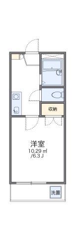 レオパレス師岡(1K/2階)の間取り写真