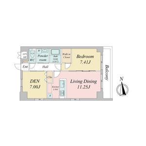 LIVE FLAT上前津(1SLDK/4階)の間取り写真