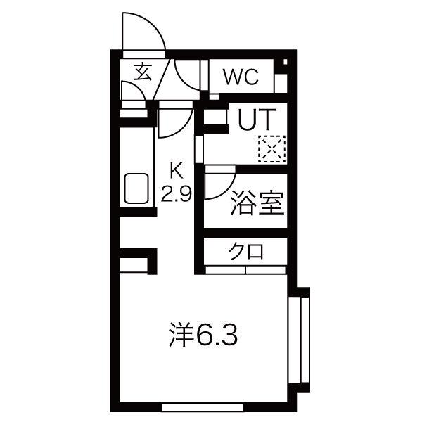NSK BLD.2ND(1K/2階)の間取り写真