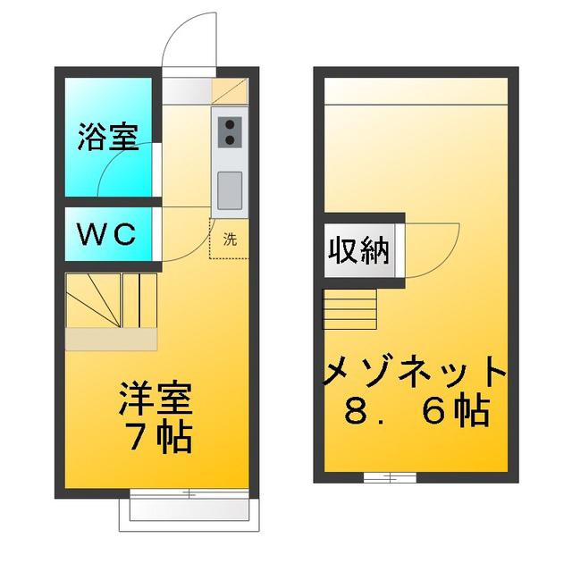 田無ロイヤルハイツ(1DK/1階)の間取り写真