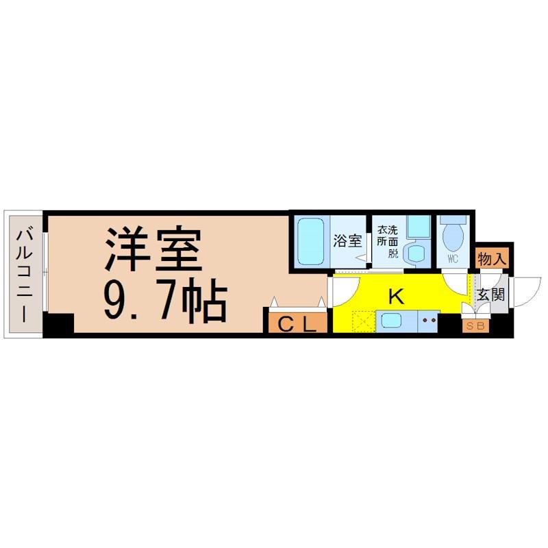 SMILE CITY M(1K/1階)の間取り写真
