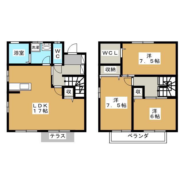 エスペランサD(3LDK/1階)の間取り写真