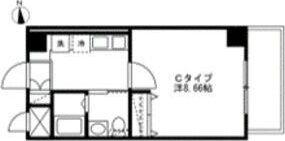 パークベア本厚木(1K/5階)の間取り写真
