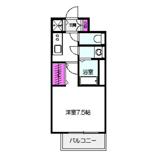 S-RESIDENCE都島ELEGANT(1K/7階)の間取り写真