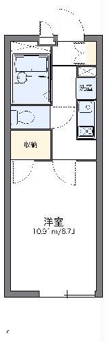 レオパレス青木橋(1K/3階)の間取り写真