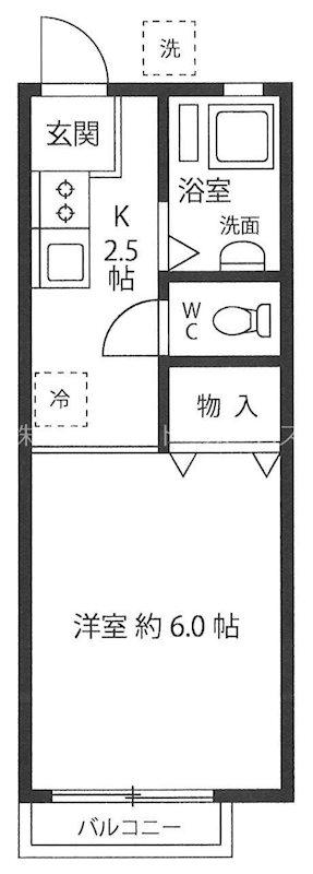 ハイツダイゴ(1K/1階)の間取り写真