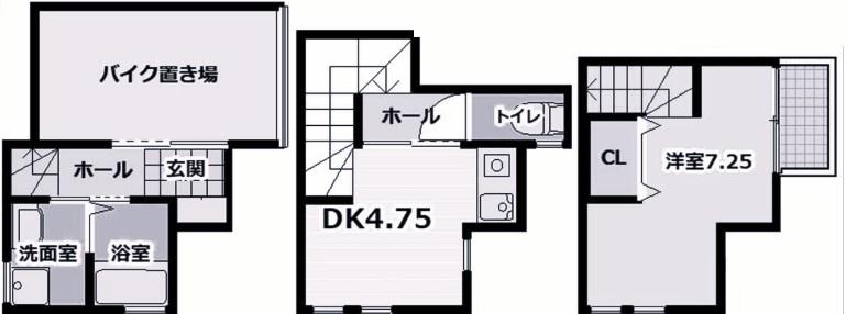 アリビア旭が丘(1DK/1階)の間取り写真