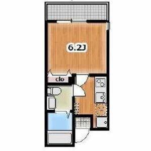 AMBITION永田北(1K/3階)の間取り写真