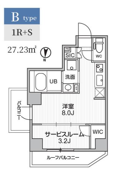 S-RESIDENCE亀戸BALM(ワンルーム/5階)の間取り写真