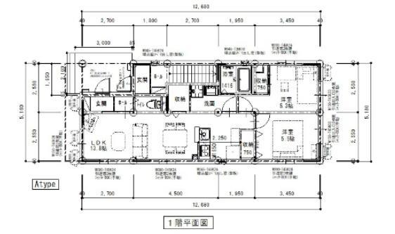 サラ・ハウス(2LDK/1階)の間取り写真