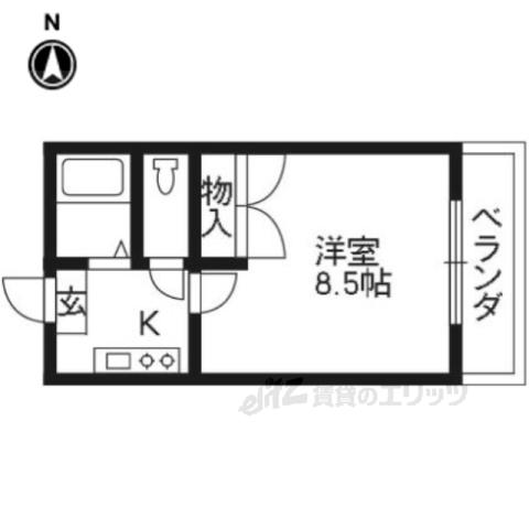 レオパレスSWEET SEASON(1K/3階)の間取り写真