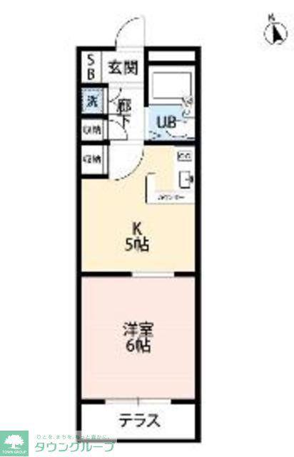 パークサイド南町(1DK/3階)の間取り写真