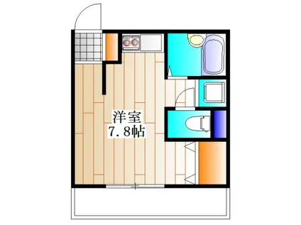 ビューネ神田III(ワンルーム/2階)の間取り写真