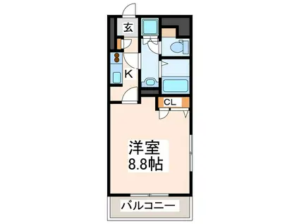 レグルスステージ(1K/6階)の間取り写真