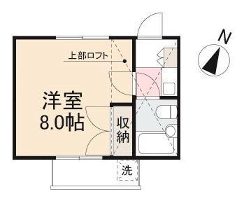 メゾンドパリス(1K/3階)の間取り写真