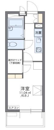 レオパレスコンパル歌島(1K/3階)の間取り写真
