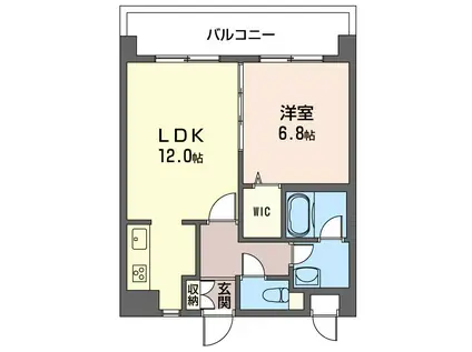 カーサ・デッル・アンジェラ(1LDK/2階)の間取り写真