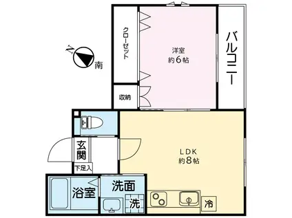 アン・ファス目白(1LDK/2階)の間取り写真