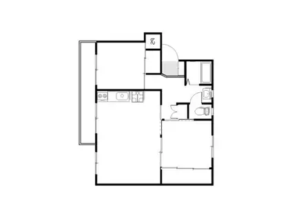 ヴィラナリー廿日市 81号棟(2LDK/5階)の間取り写真