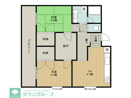 レ・ユニオン(2SDK/1階)の間取り写真