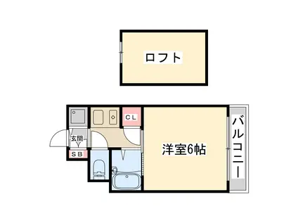 リーガル新大阪(1K/8階)の間取り写真