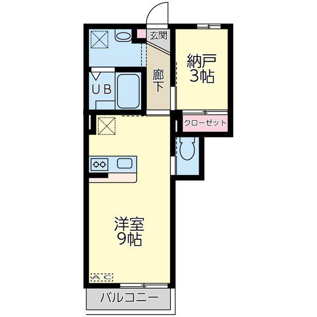 ANYRE高砂駅東II(ワンルーム/2階)の間取り写真