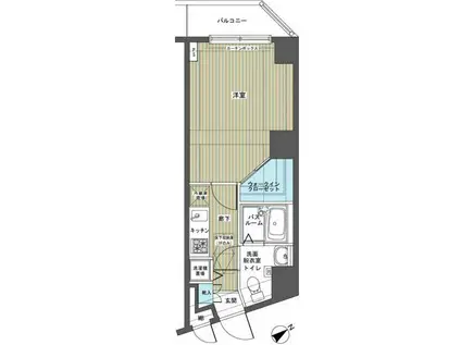 フェニックス笹塚弐番館(1K/1階)の間取り写真
