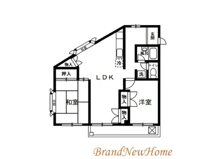 コーポラスあい(2LDK/2階)の間取り写真