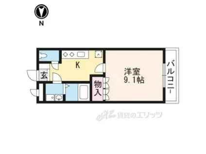 マイエルモファンタジー(1K/2階)の間取り写真