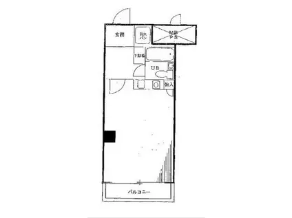 ダイアパレス北千住第2(ワンルーム/9階)の間取り写真