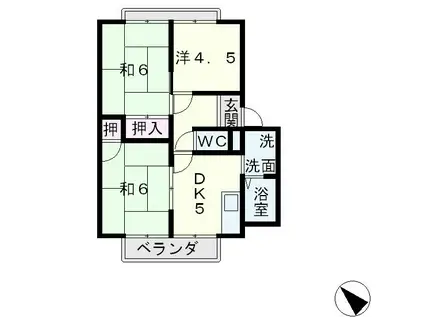 リンデンバウム(3K/1階)の間取り写真