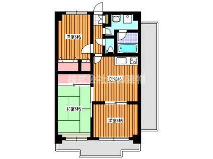 レヴィオン(3DK/5階)の間取り写真