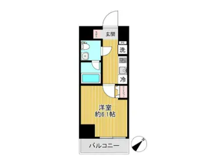 ショーケンレジデンス横浜戸部2(1K/5階)の間取り写真