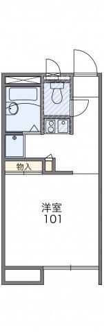 レオパレスビクトリーI(1K/2階)の間取り写真