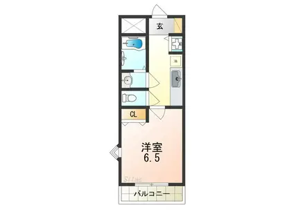 コスタ ルーチェ(1K/1階)の間取り写真