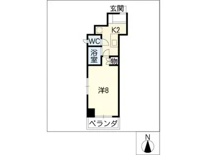 江口THビル(1K/3階)の間取り写真