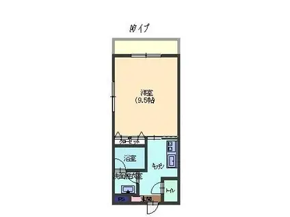 サンドリーム(1K/2階)の間取り写真