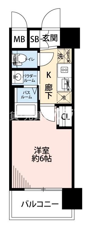 ザ・ウエストマークシティプレミアム(1K/5階)の間取り写真