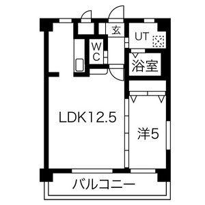 メゾンアイ本陣(1LDK/2階)の間取り写真