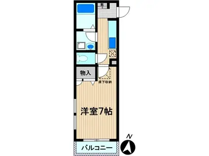 メゾンクレール(1K/1階)の間取り写真