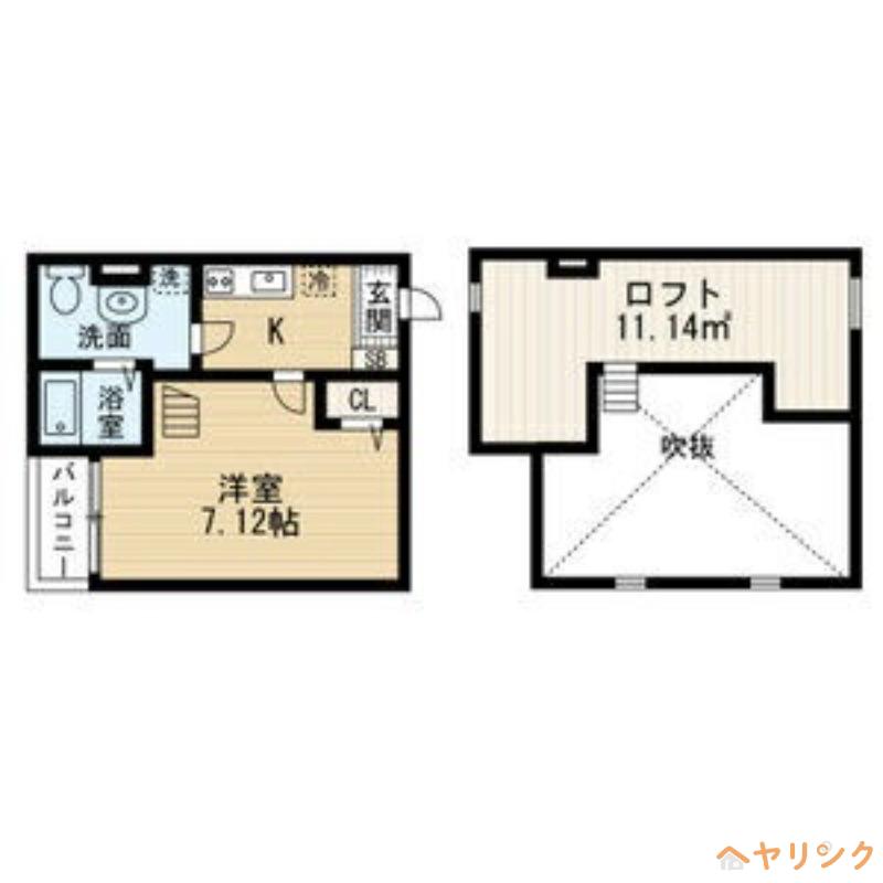 パルティーレ(1K/2階)の間取り写真