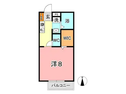 ANIESU BEE II(1K/1階)の間取り写真