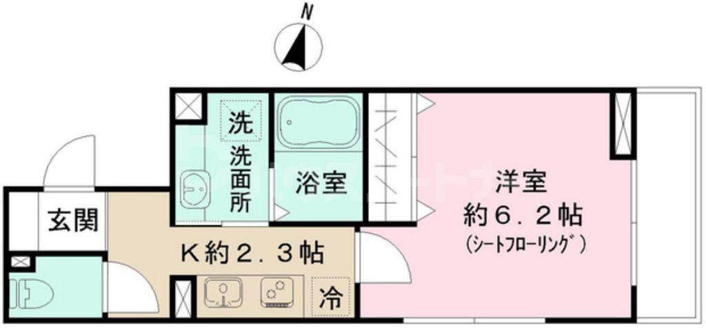 クリエスト(1K/3階)の間取り写真