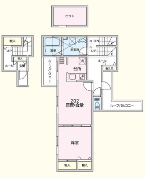 グランオネスト中町(1LDK/2階)の間取り写真