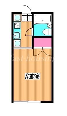 ホワイトコーポ(ワンルーム/1階)の間取り写真